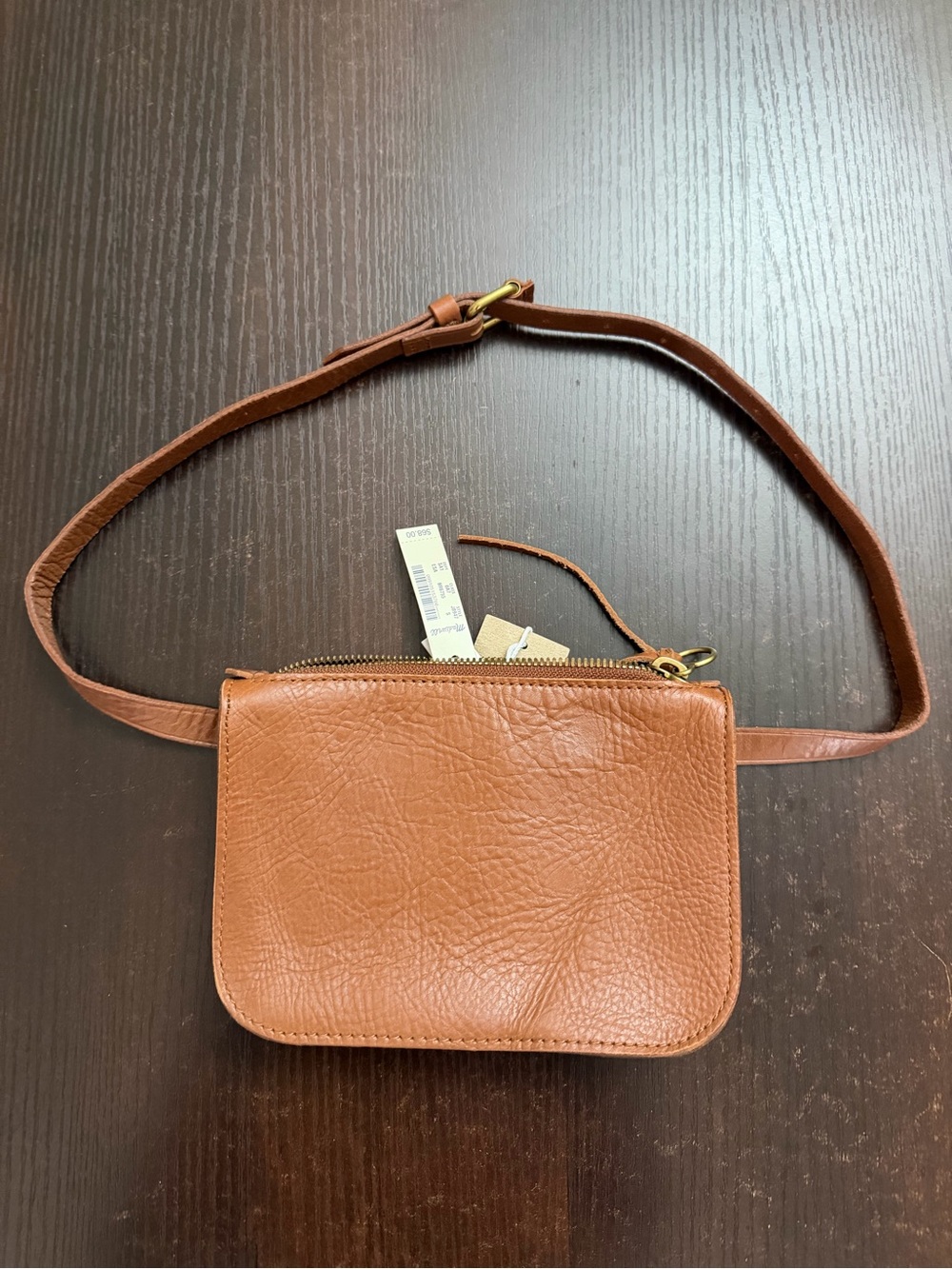 Madewell Brown Leather Belt Bag. Brand new w/tags